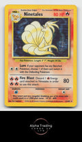Ninetales 12/102 Holo Rare Base Set Unlimited Pokemon Heavily Played/Crease