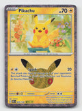 Pikachu 025/128 Holo Pikachu Rare ME: 30th Celebration Pokemon Near Mint