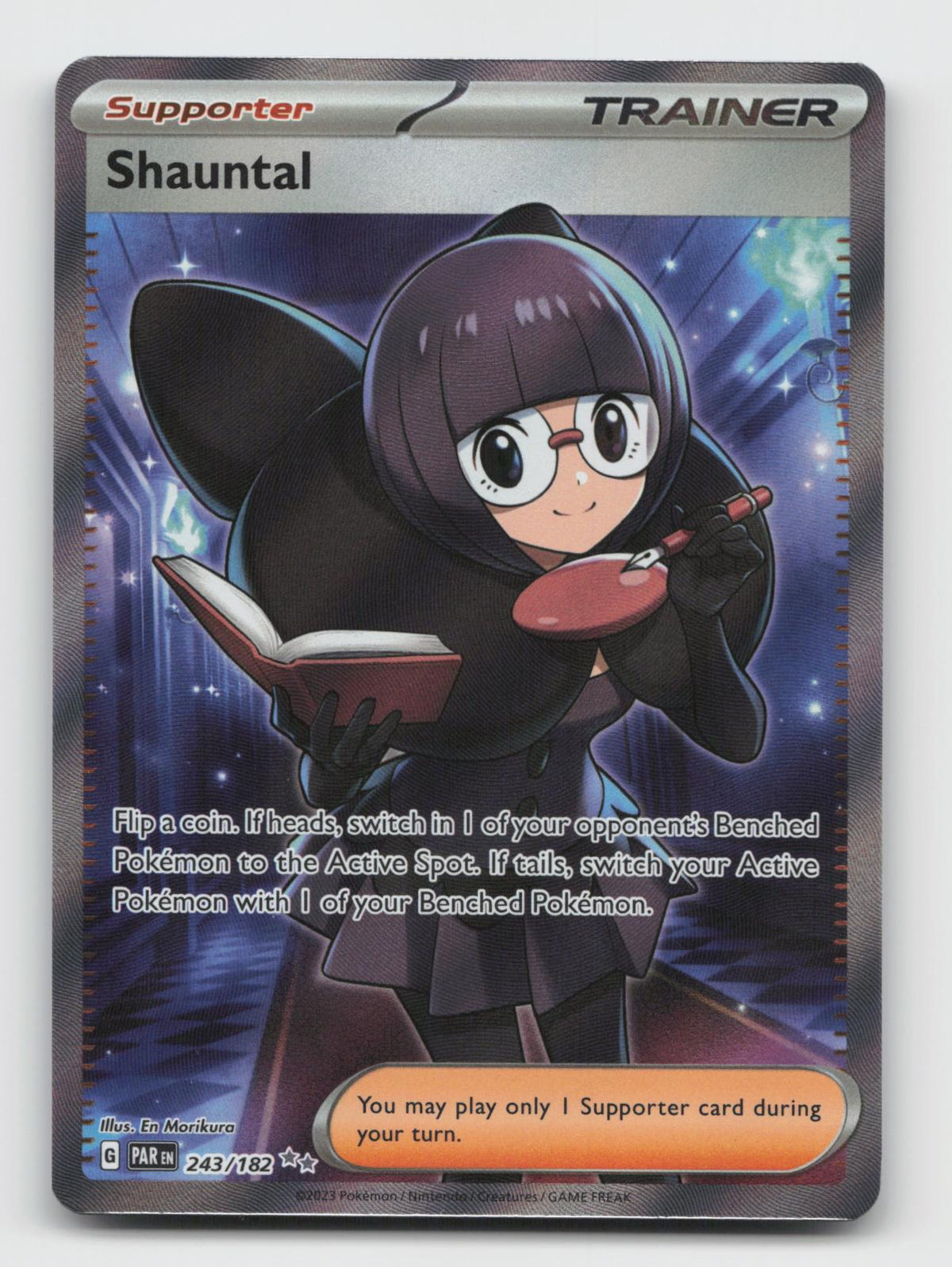 Shauntal 243/182 Ultra Rare Paradox Rift Pokemon Holo Near Mint