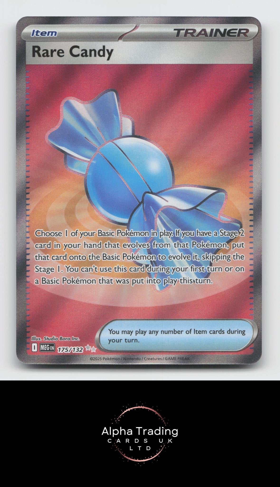 Rare Candy 175/132 Ultra Rare Mega Evolution Pokemon Holo Near Mint