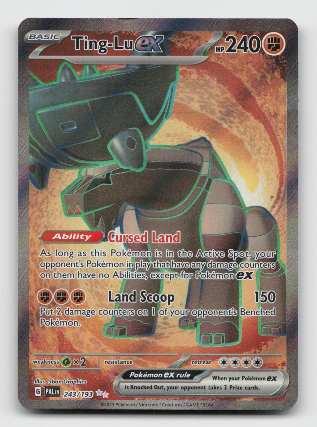 Ting-Lu ex 243/193 Ultra Rare Paldea Evolved Pokemon Holo Lightly Played