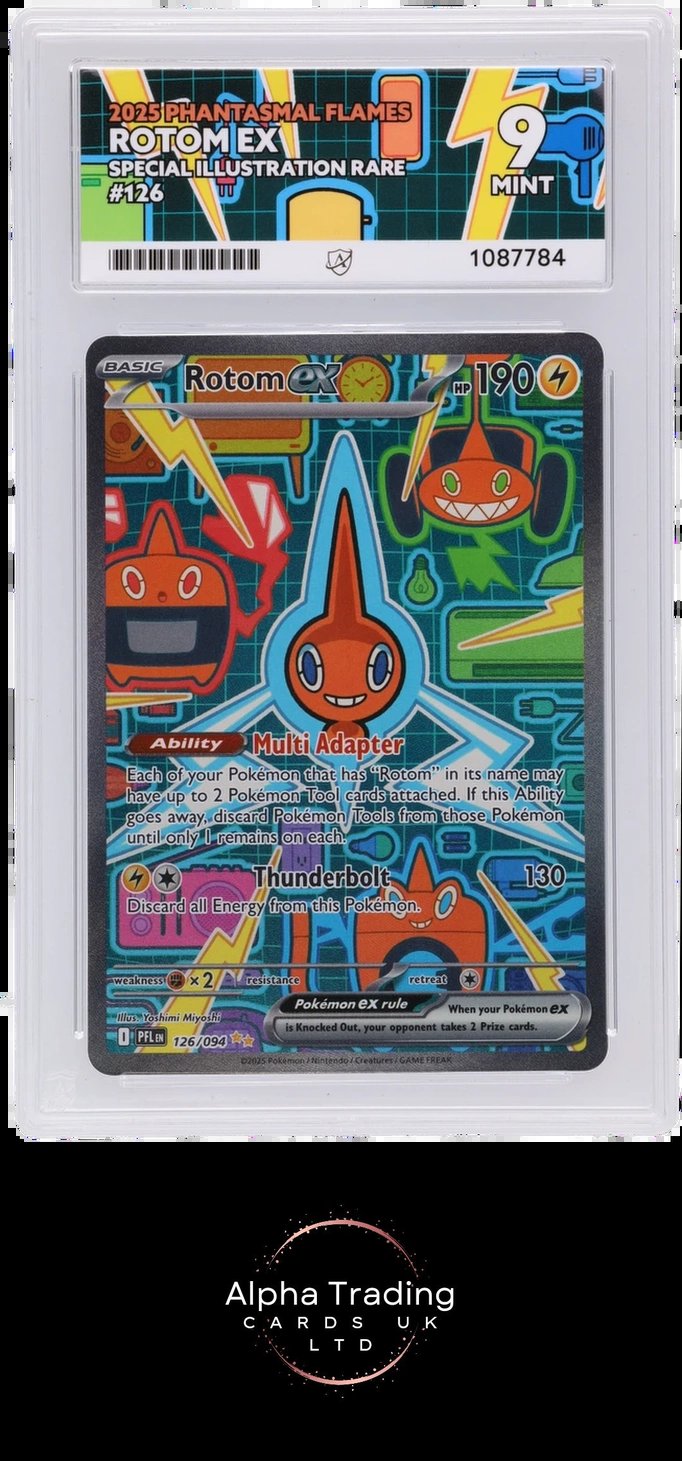 Rotom EX 126/094 ACE Phantasmal Flames Pokemon ACE 9 Mint