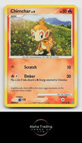 Chimchar 76/130 Common Diamond & Pearl Pokemon holo Damaged