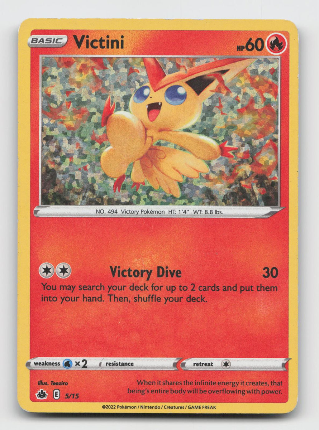 Victini 005/015 Holo Promo McDonald's Promos 2022 Pokemon Lightly Played