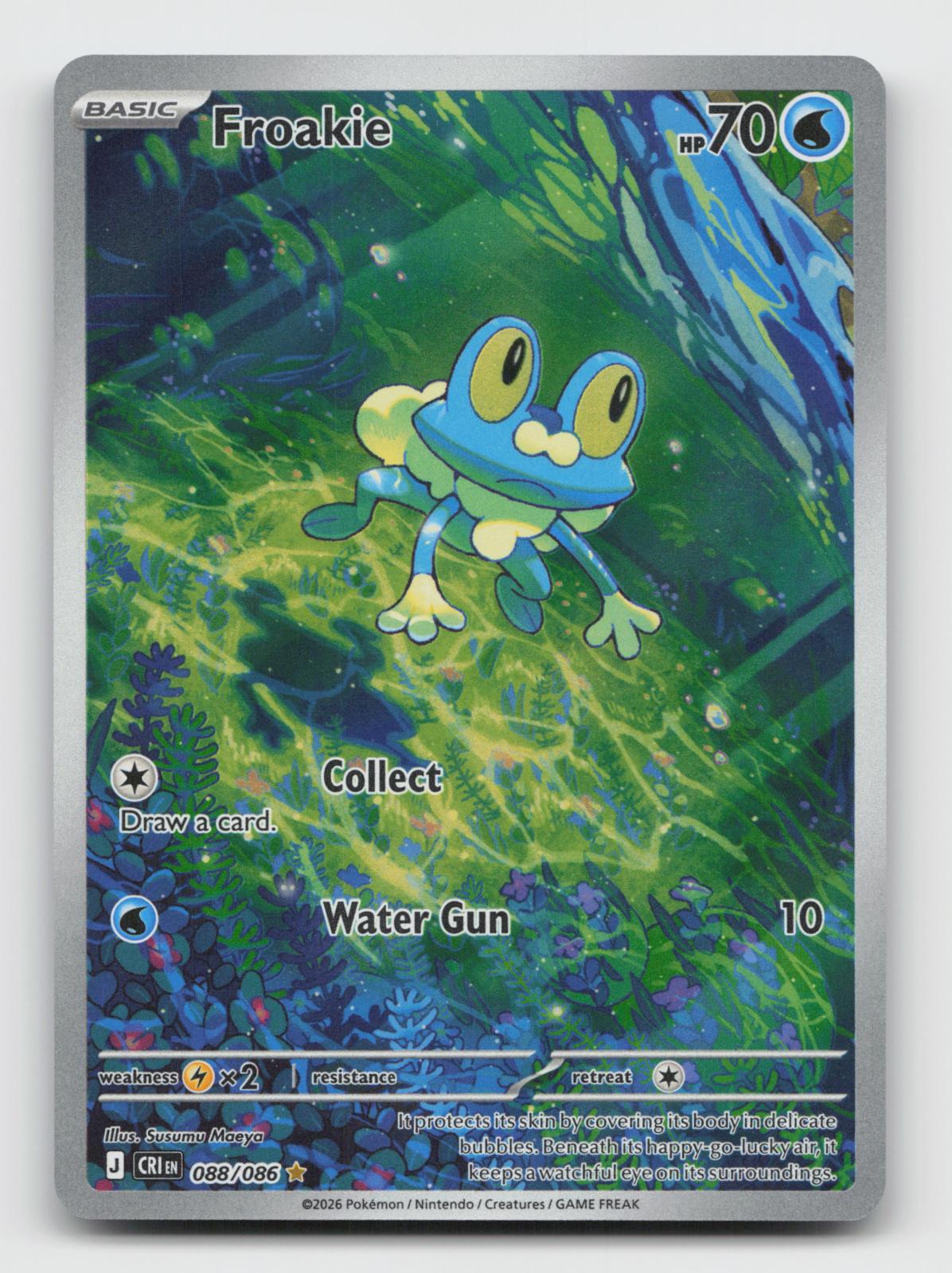 Froakie 088/086 Holo Illustration Rare Chaos Rising Pokemon Near Mint