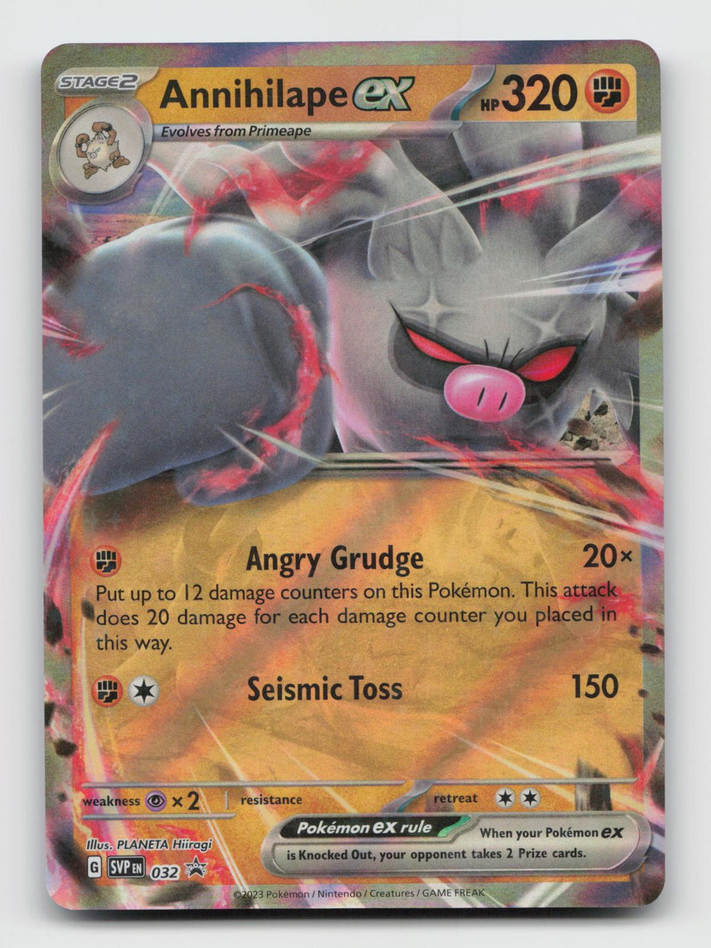 Annihilape ex 032 Holo Promo Scarlet & Violet Promo Pokemon Near Mint