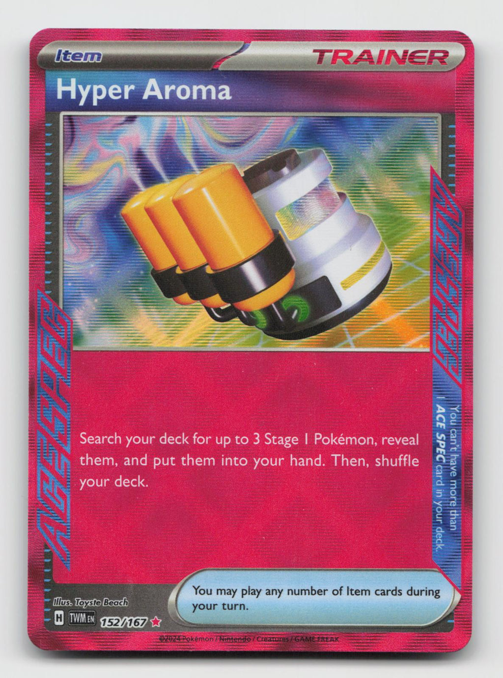 Hyper Aroma 152/167 ACE SPEC Twilight Masquerade Pokemon Holo Near Mint