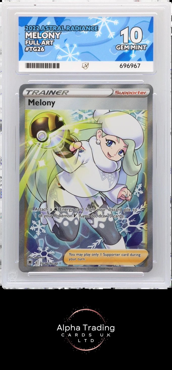 Melony TG26/TG30 ACE Astral Radiance Pokemon ACE 10 Gem Mint pop 12