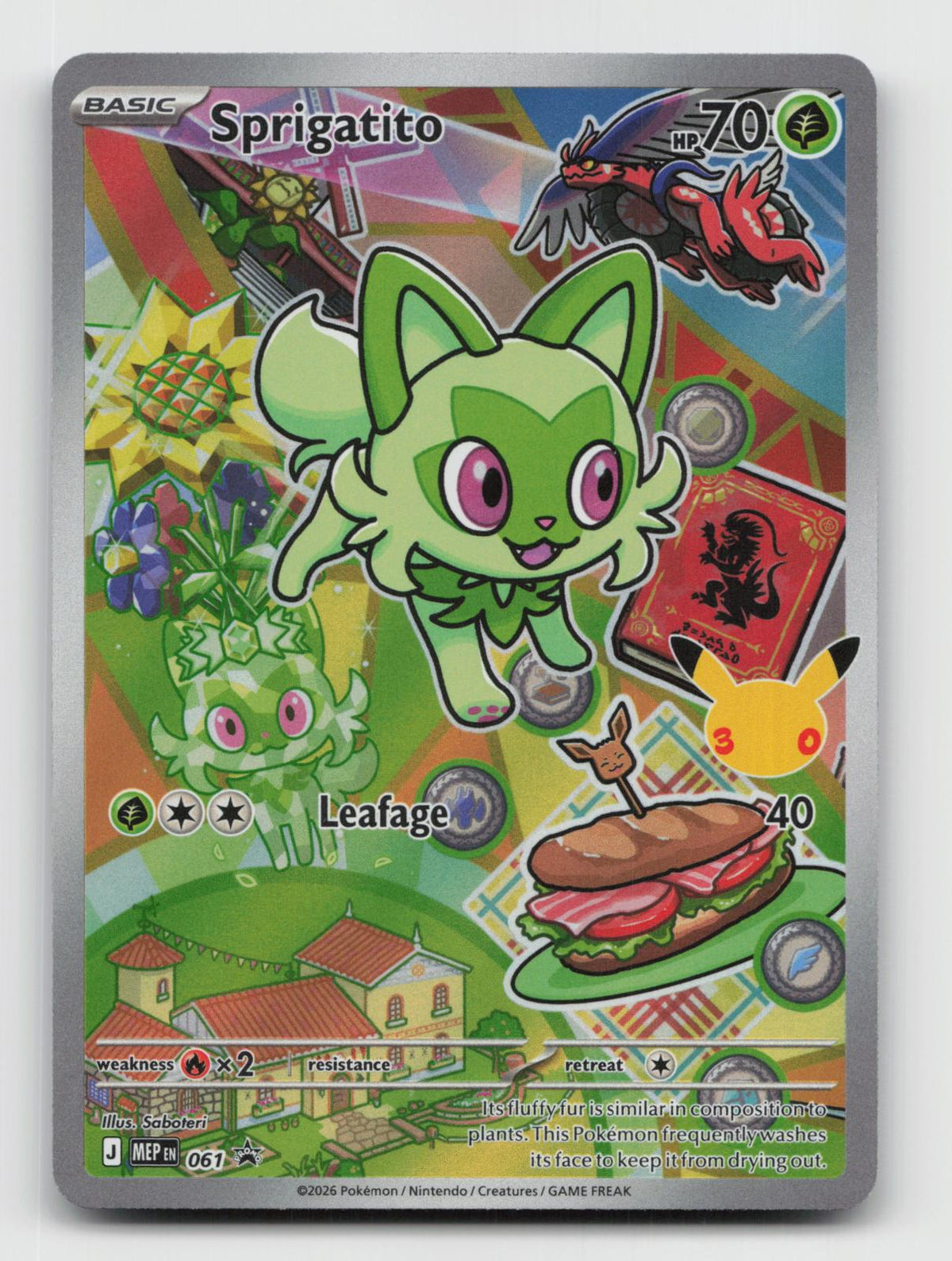 Sprigatito 061 Promo First Partner Collection 2026 Pokemon Holo Near Mint