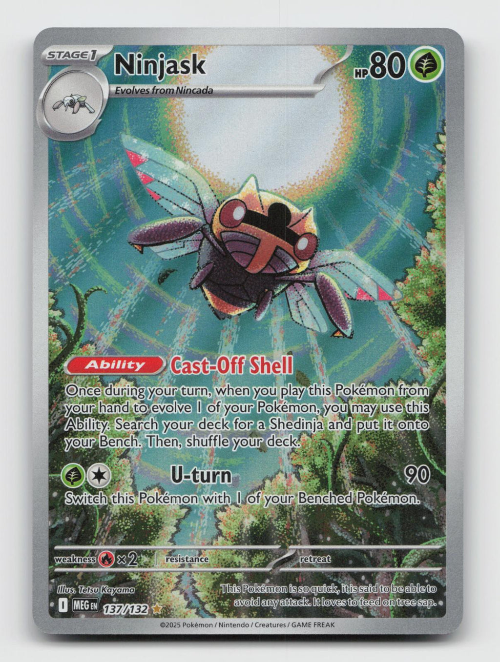 Ninjask 137/132 Illustration Rare Mega Evolution Pokemon Holo Near Mint
