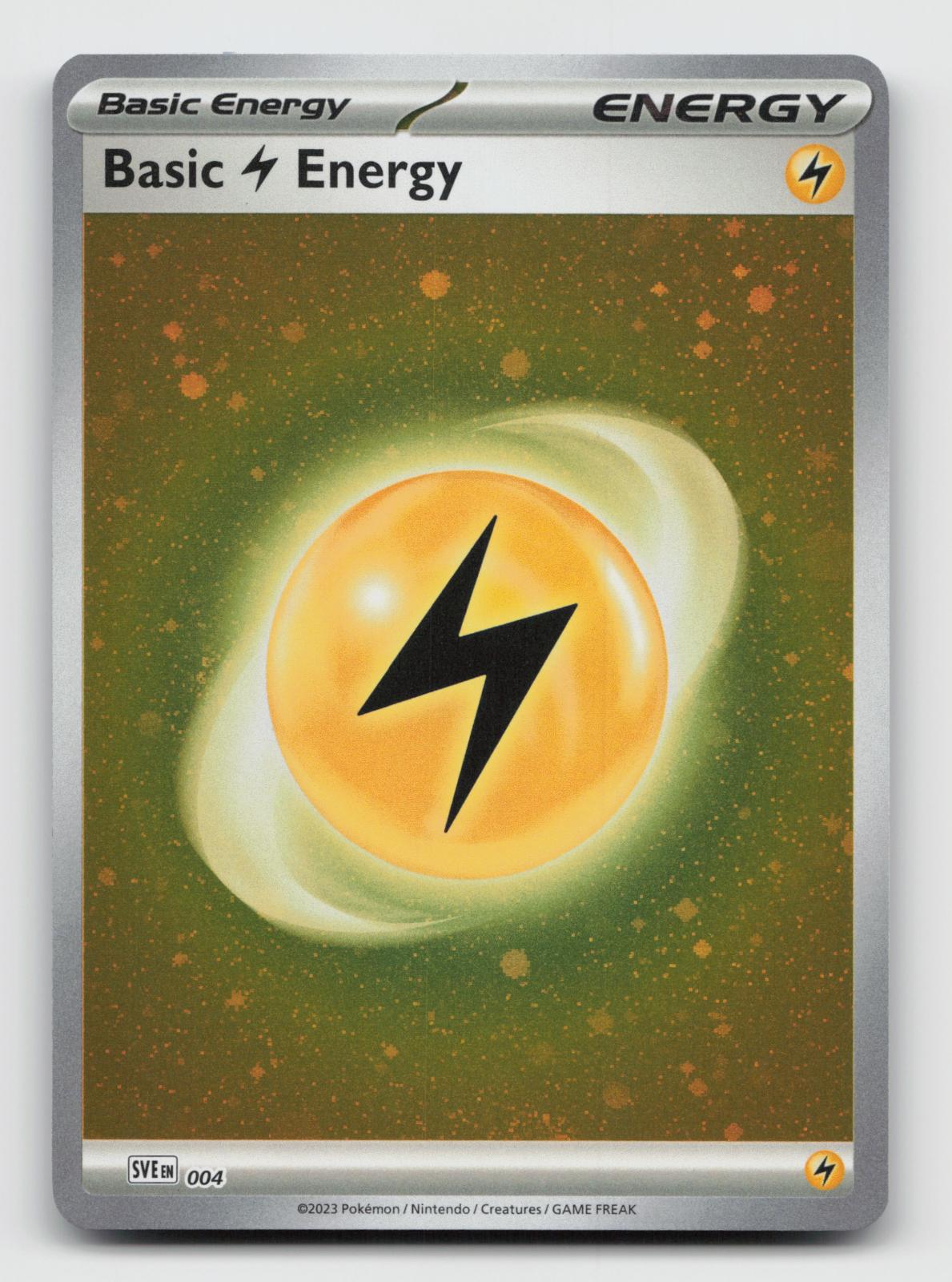 Basic Lightning Energy (Cosmos Holo) 004 SVE: Scarlet & Violet Energies Pokemon