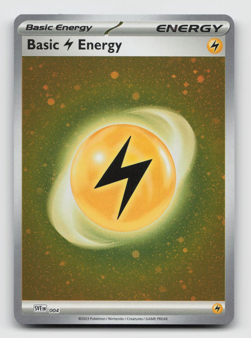 Basic Lightning Energy (Cosmos Holo) 004 SVE: Scarlet & Violet Energies Pokemon