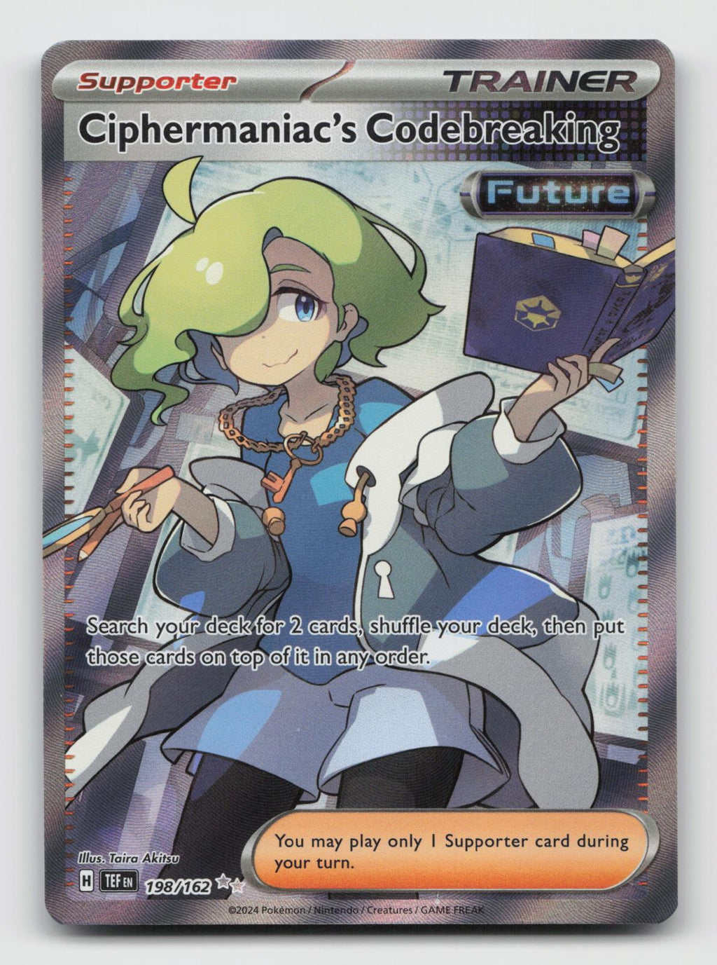 Ciphermaniac's Codebreaking 198/162 Ultra Rare Temporal Forces Pokemon Holo NM