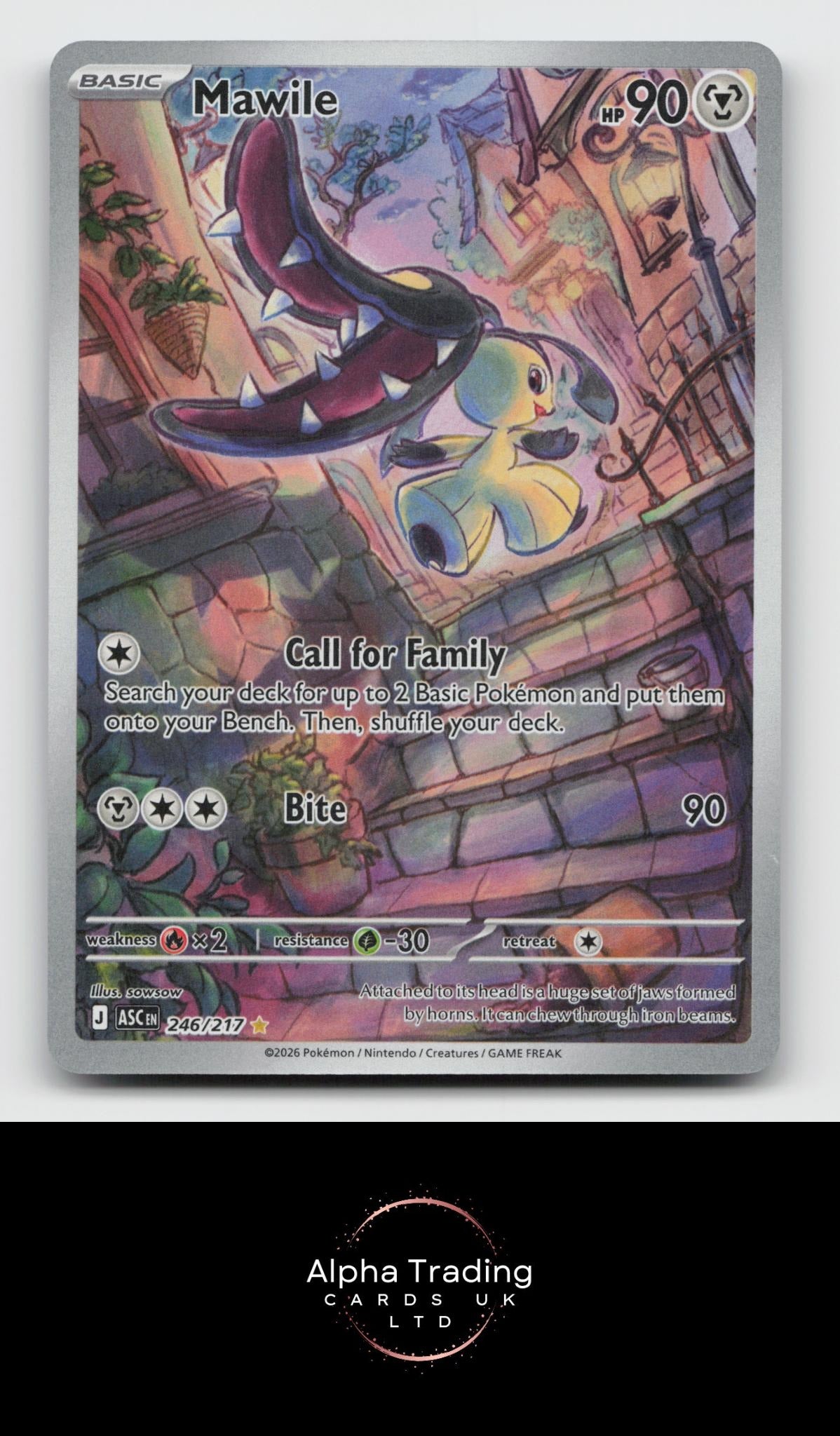 Mawile 246/217 Illustration Rare Ascended Heroes Pokemon Holo Near Mint