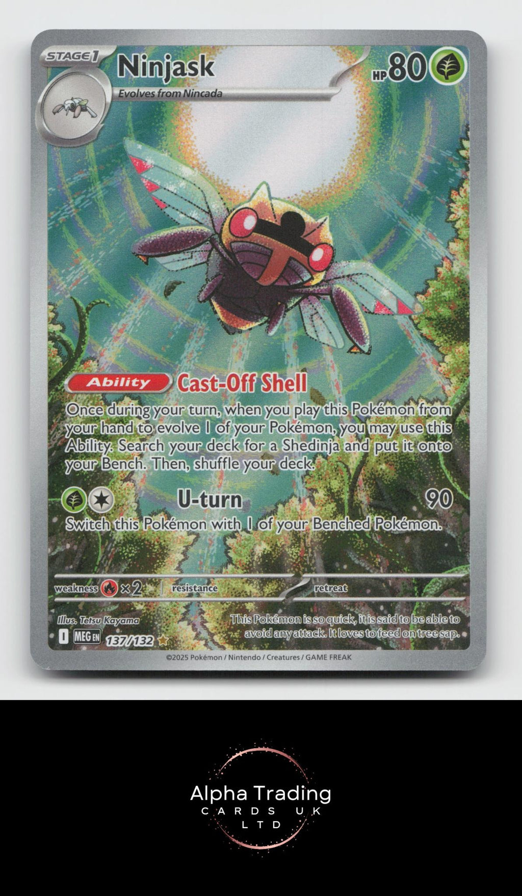 Ninjask 137/132 Illustration Rare Mega Evolution Pokemon Holo Near Mint