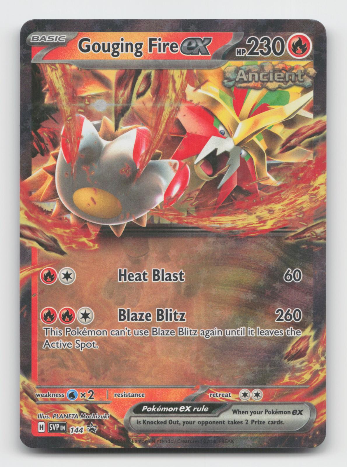 Gouging Fire ex 144 Holo Promo Scarlet & Violet Promo Pokemon Near Mint