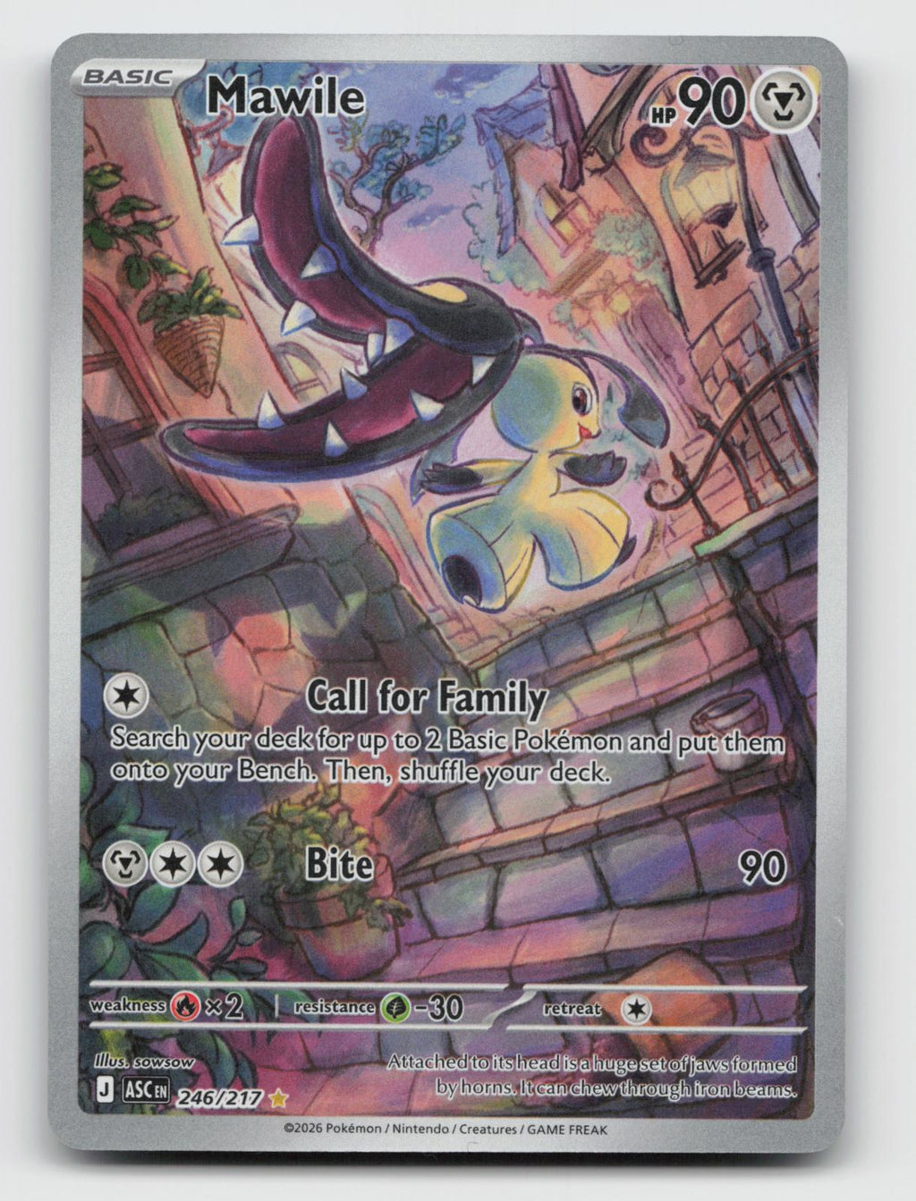 Mawile 246/217 Illustration Rare Ascended Heroes Pokemon Holo Near Mint