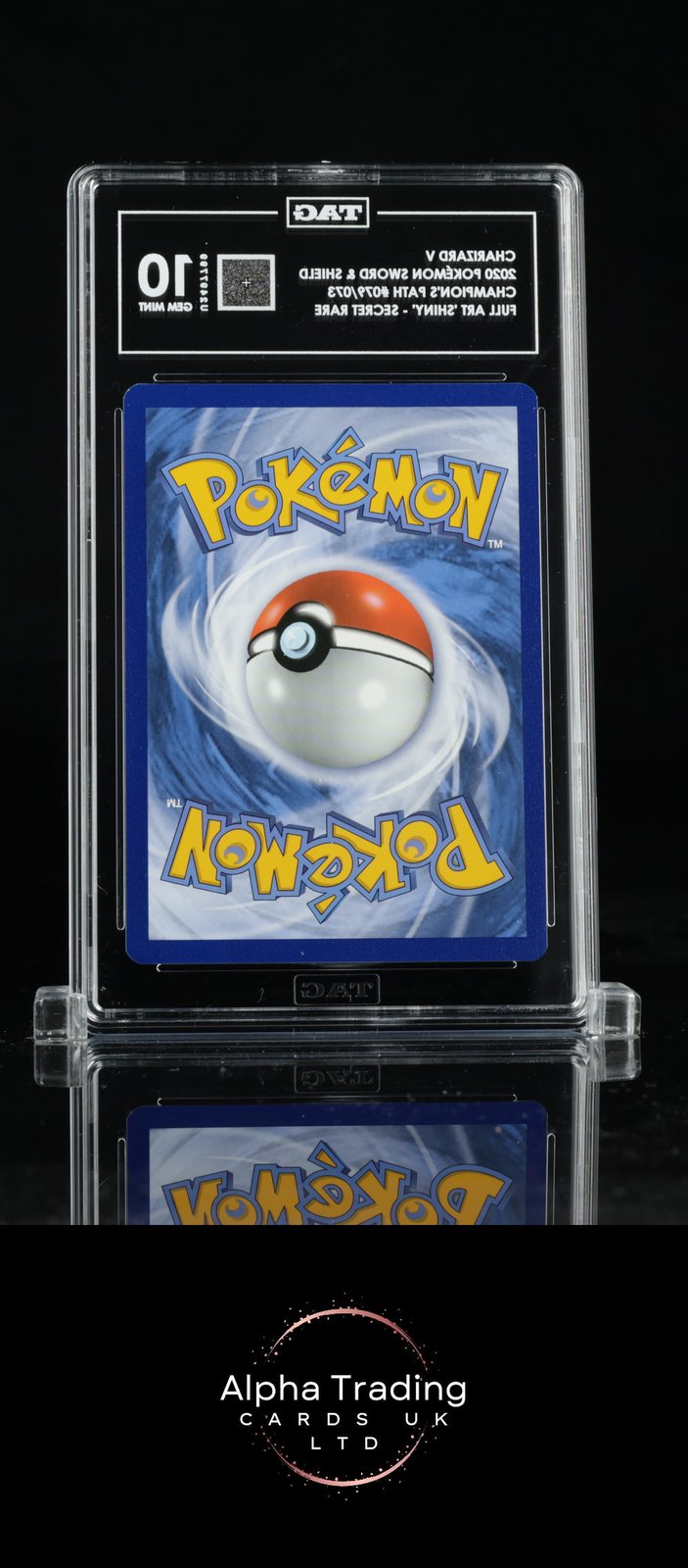 Charizard V 079/073 Full Art - Secret Rare Pokemon TAG 10 Gem Mint