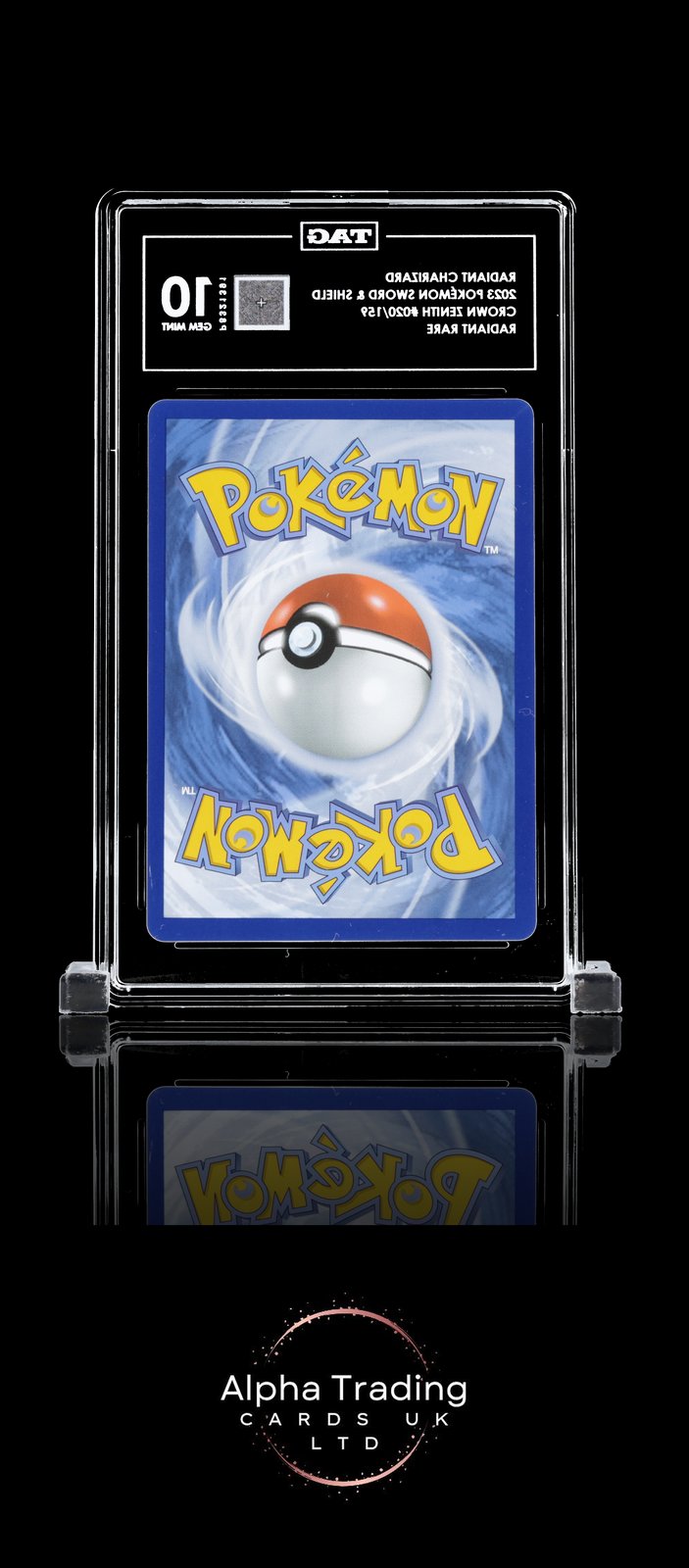 Radiant Charizard 020/159 Rare Crown Zenith Pokemon TAG 10 Gem Mint
