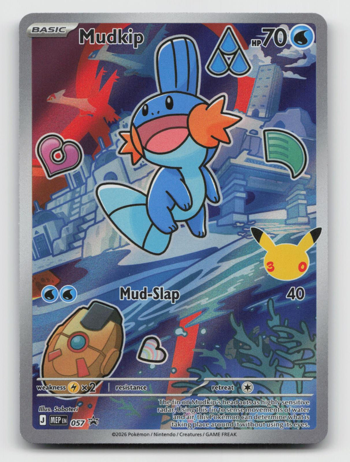 Mudkip 057 Promo First Partner Collection 2026 Pokemon Holo Near Mint