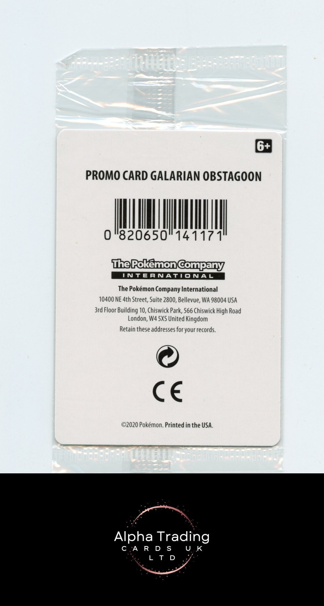 Galarian Obstagoon 119/202 Sealed pre release sword and shield Pokemon NM