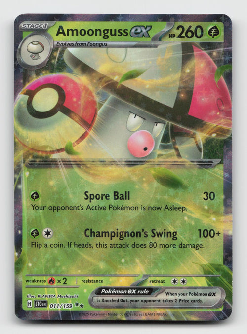 Amoonguss ex 011/159 Double Rare Journey Together Pokemon Holo Near Mint