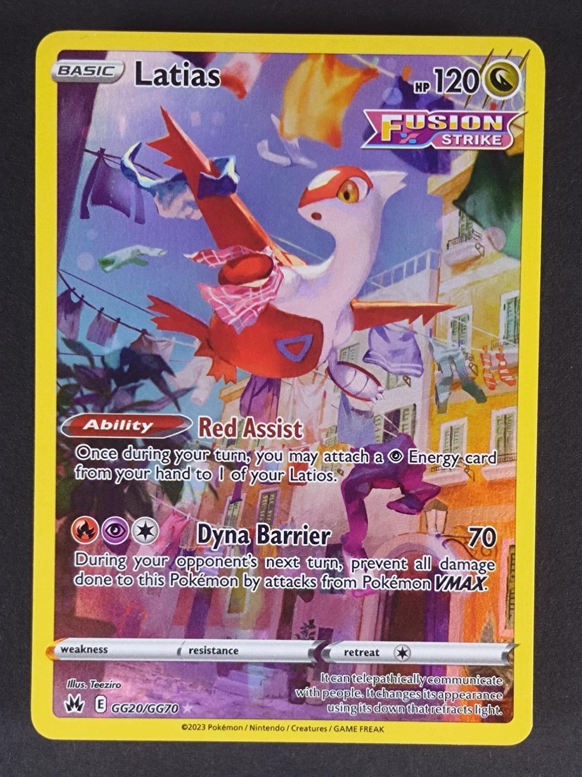 Latias GG20/GG70 Holo Crown Zenith Galarian Gallery Pokemon Holo NM