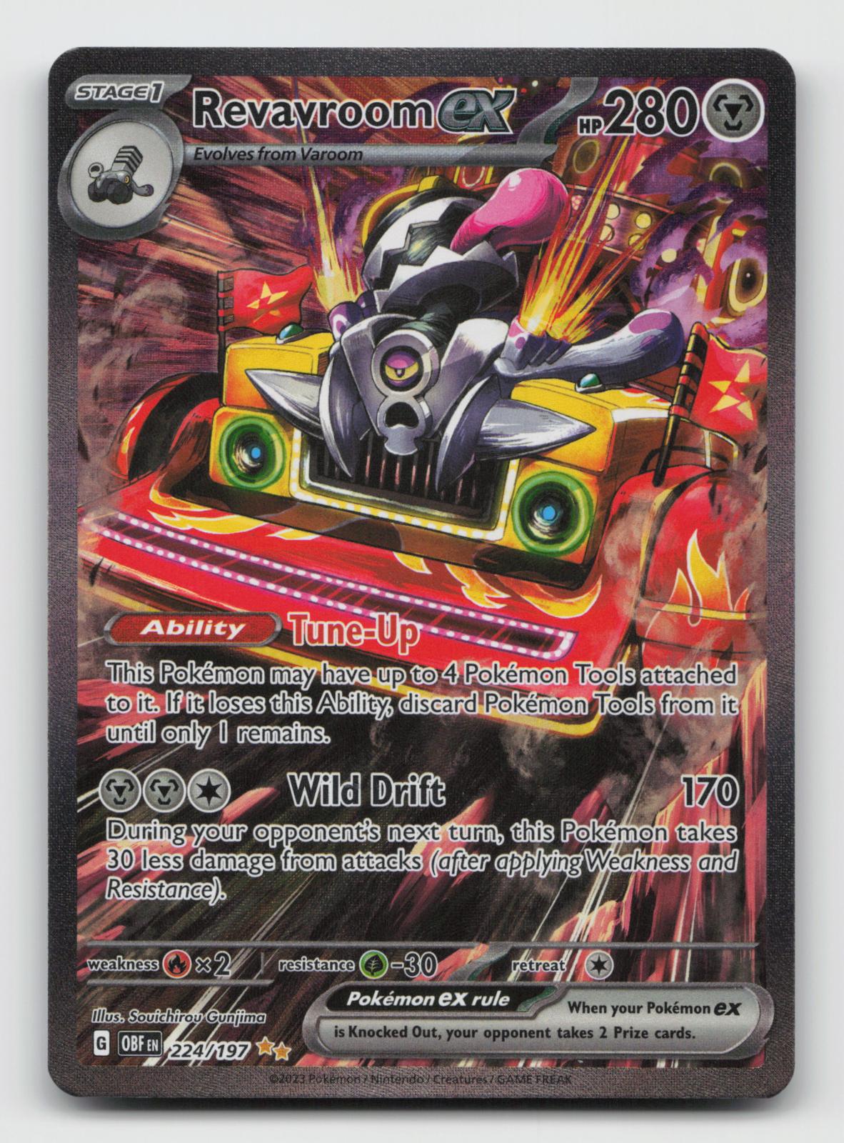 Revavroom ex 224/197 Special Illustration Rare Obsidian Flames Pokemon Holo NM