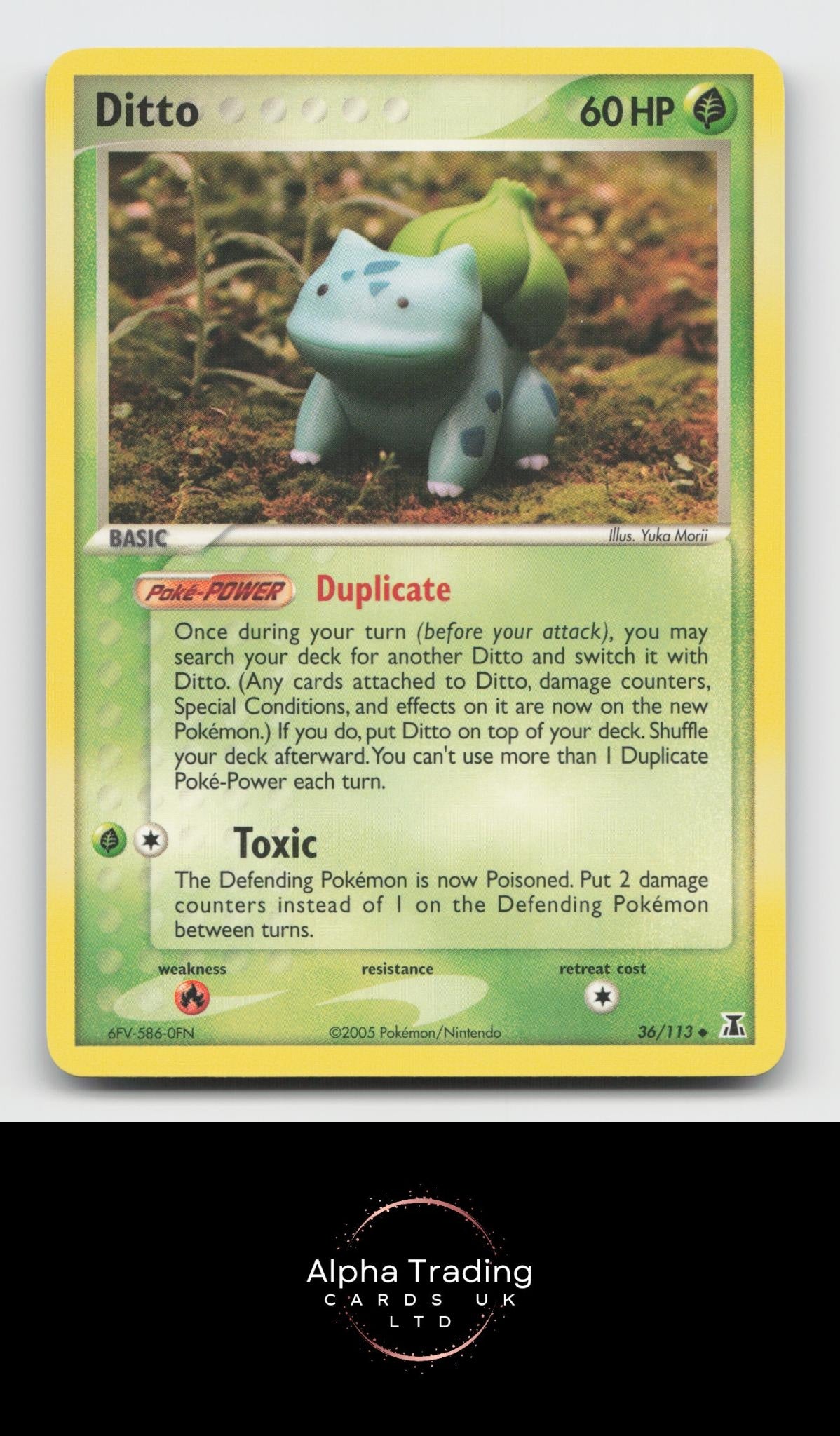 Ditto 36/113 Uncommon Delta Species Pokemon Near Mint