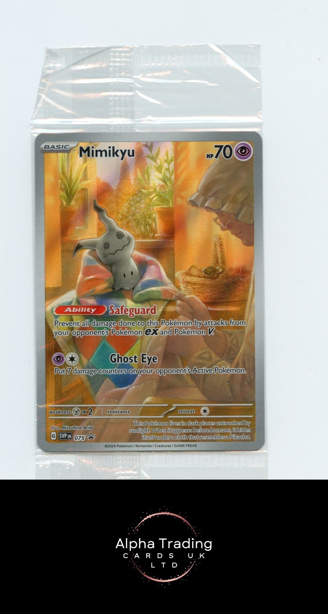 Mimikyu 075 Sealed Holo Promo Scarlet & Violet Promo Pokemon Near Mint