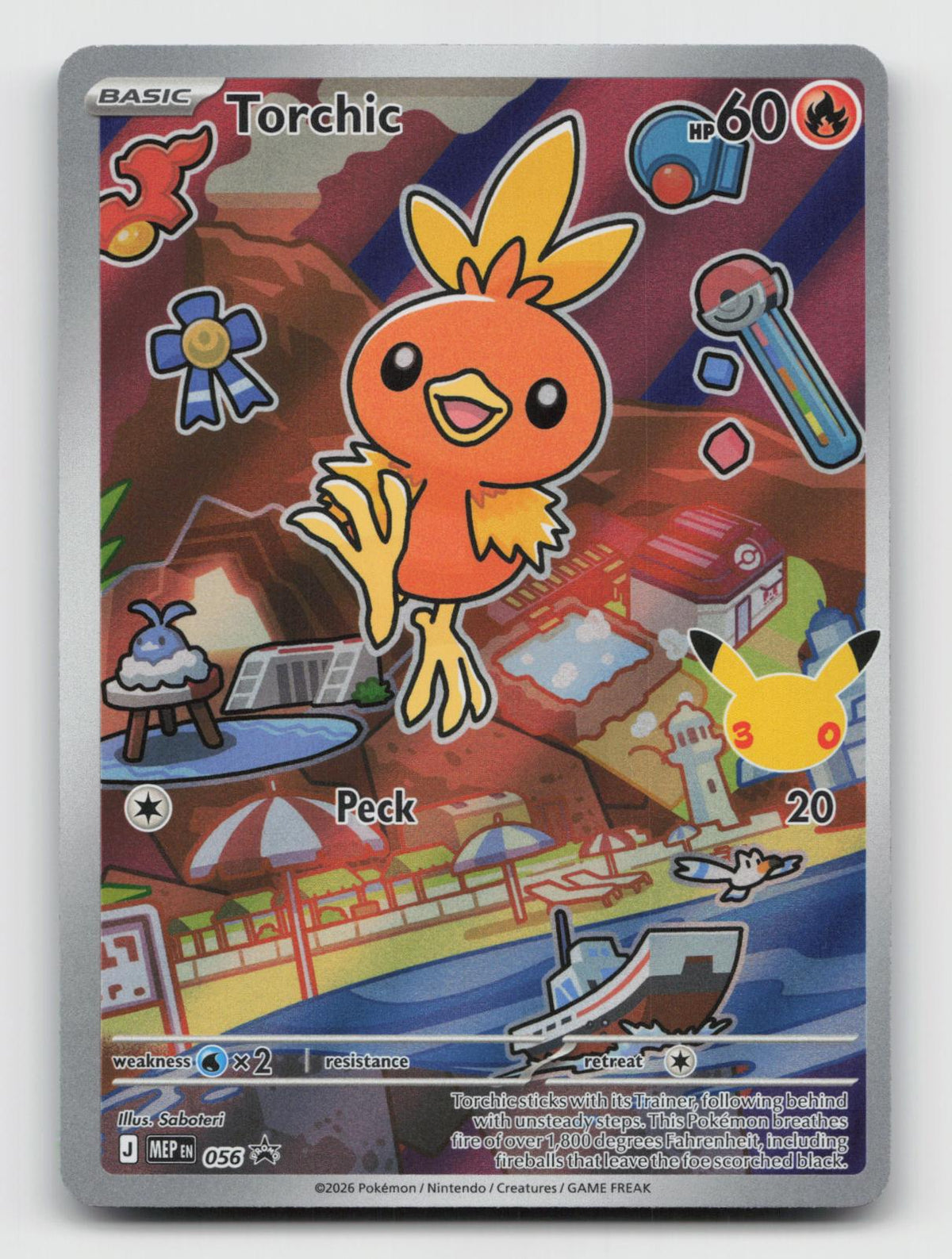 Torchic 056 Promo First Partner Collection 2026 Pokemon Holo Near Mint