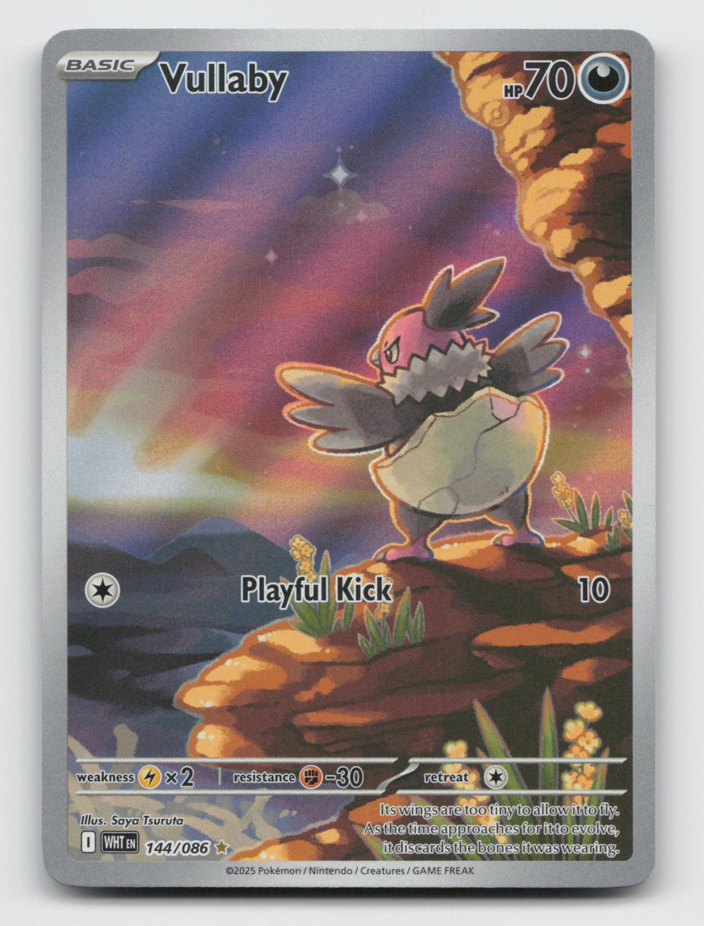 Vullaby 144/086 Holo Illustration Rare White Flare Pokemon Near Mint