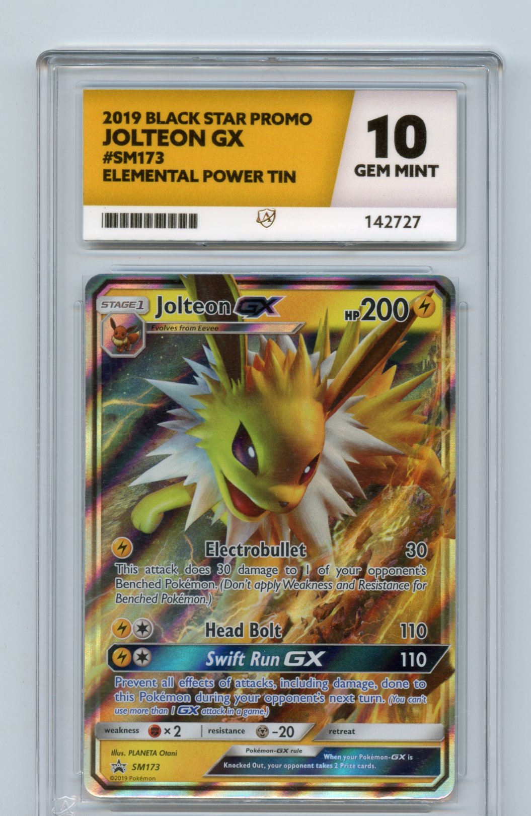 Jolteon GX SM173 ACE Graded 10