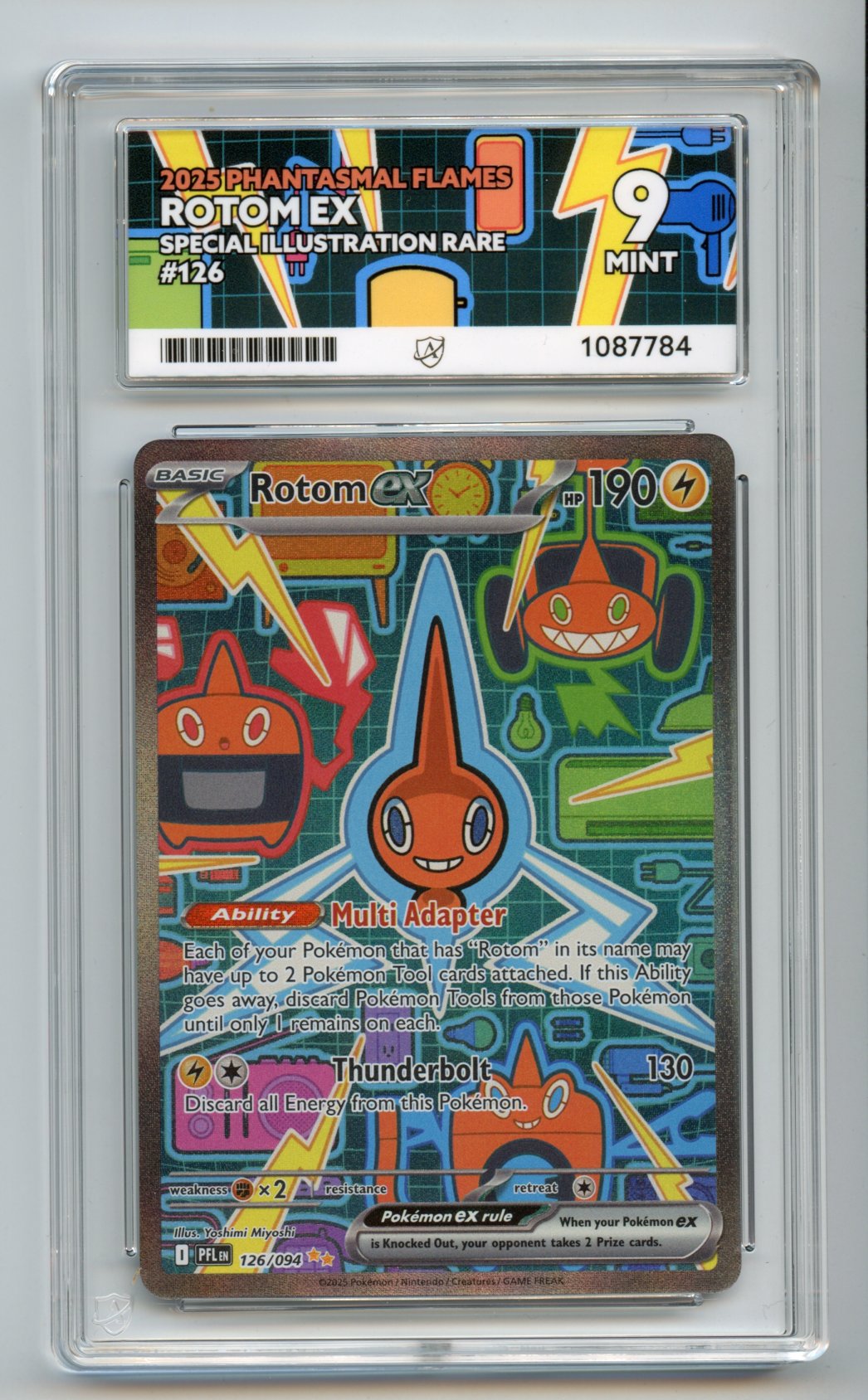 Rotom EX 126/094 Ace Graded Mint 9