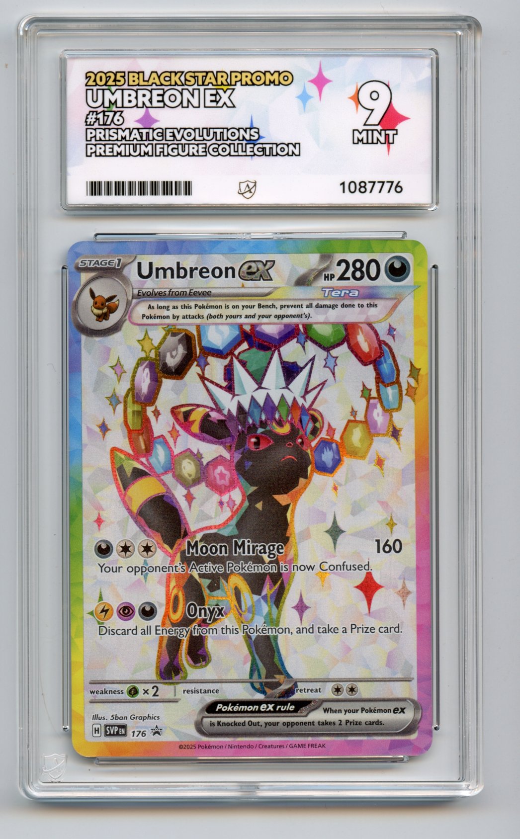 Umbreon EX 176 Promo Ace Graded 9