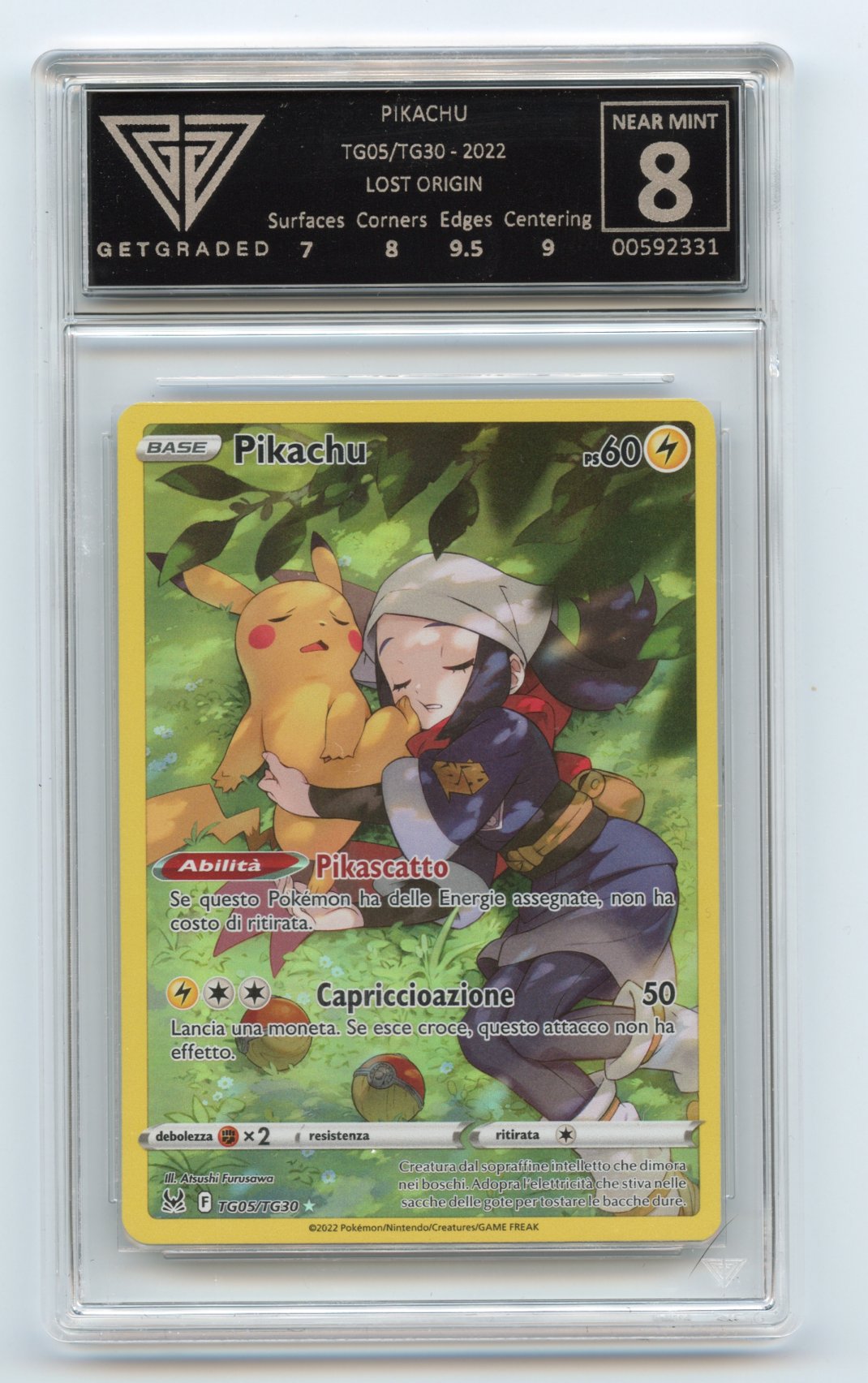 Pikachu TG05/TG30 - 2022 Lost Origin Italian Get graded 8